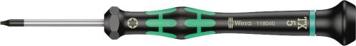 WERA 2067 TORX csavarhúzó TORX elektronikus alkalmazásokhoz, TX5x40mm 05118040001