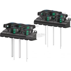   WERA 454/10 HF készlet Imperial 1 csavarhúzó készlet T-nyelű csavarhúzók Hex-Plus tartó funkcióval, Imperial, 10 részes 05023451001