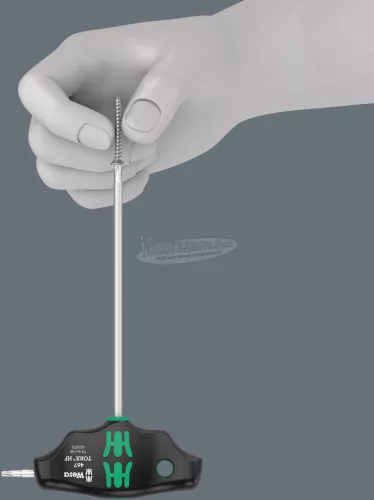 WERA 467 TORX HF T-fogantyús csavarhúzó tartó funkcióval, TX9x100mm 05023370001