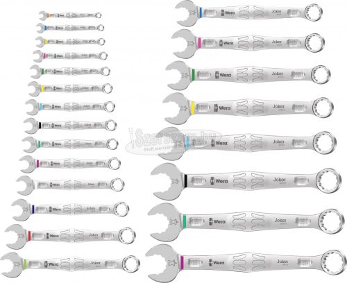 WERA 05020232001 6003 Joker 22 Set 1 Csillag-villáskulcs készlet 22 részes 5020232001
