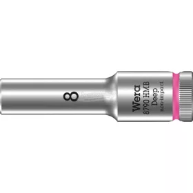   WERA Kézi/gépi Dugókulcs hosszú 3/8" hosszú, 6szög, színkódolt 8790 HMB több méretben