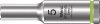 WERA 8790 HMA deep, 1/4"-es dugókulcs, hosszú, 6szög, 5x50mm 05004501001