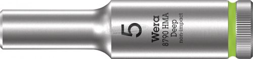 WERA 8790 HMA deep, 1/4"-es dugókulcs, hosszú, 6szög, 5x50mm 05004501001