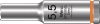 WERA 8790 HMA deep, 1/4 hüvelykes dugókulcs, hosszú, 6szög, 5,5x50mm 05004502001