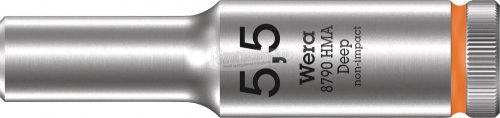 WERA 8790 HMA deep, 1/4 hüvelykes dugókulcs, hosszú, 6szög, 5,5x50mm 05004502001
