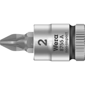   WERA 8755 A Pozidriv Zyklop rátűzőkulcs, 1/4" meghajtó, PZ2x28mm 05003354001