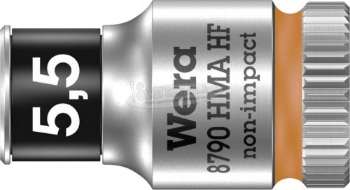 WERA 8790 HMA HF Zyklop Dugókulcs 1/4"-es meghajtóval, tartó funkcióval 6szög 5,5x23mm 05003720001