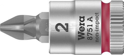 WERA 8751 A Phillips Zyklop rátűzőkulcs, 1/4" meghajtó, PH2x28mm 05003351001