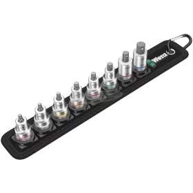   WERA Szíj B Imperial 1 Zyklop In-Hex-Plus rátűzőkulcs-készlet tartófunkcióval, 3/8"-os meghajtás, 8 részes 05003974001