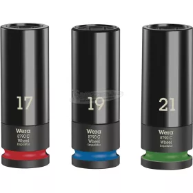   WERA Wheel Impaktor C készlet 1 foglalat készlet, 1/2" hajtás, 3 részes 05004595001