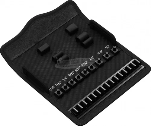 WERA 8100 SA 7 Zyklop Metal Dugókulcs készlet Metrikus 1/4" 28 részes 05004017001