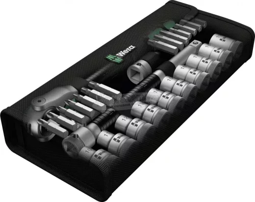 WERA 8100 SC 6 Zyklop Speed Dugókulcs készlet Metrikus 1/2" 28 részes 05004076001