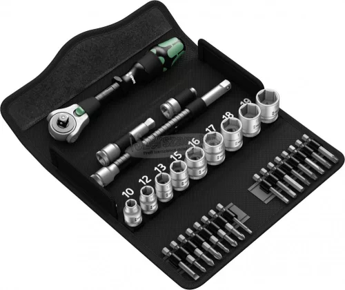 WERA 8100 SB 6 Zyklop Speed Dugókulcs készlet Metrikus 3/8" 29 részes 05004046001