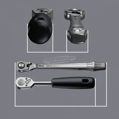 WERA 8100 SB 8 Zyklop Metal Dugókulcs készlet Metrikus 3/8" 29 részes 05004048001