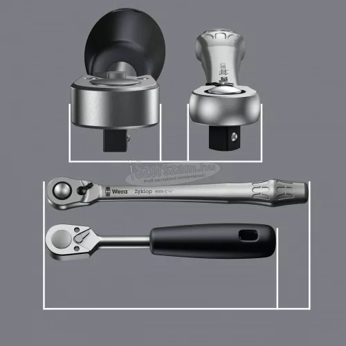 WERA 8100 SB 8 Zyklop Metal Dugókulcs készlet Metrikus 3/8" 29 részes 05004048001