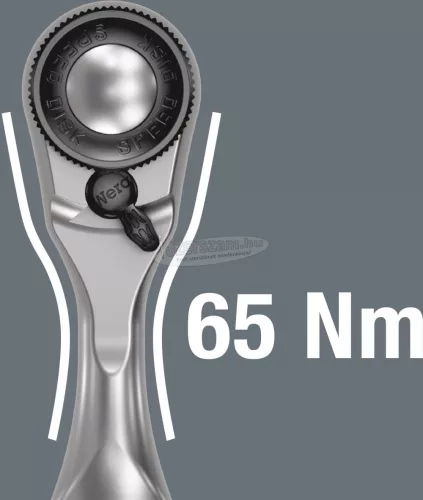 WERA 8008 A Zyklop Mini 3 racsnis hajtókar 1/4" 100mm 05003793001