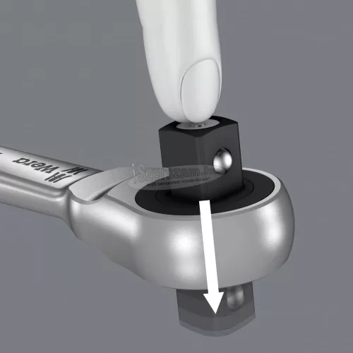 WERA 8003 B Zyklop Metal áttolható racsnis hajtókar 3/8" 222mm 05004033001