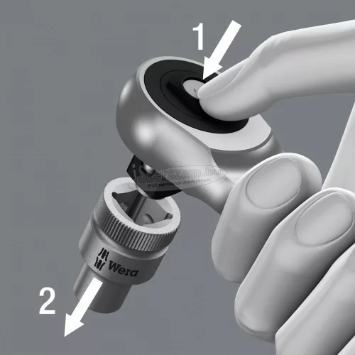 WERA 8004 A Zyklop Metal racsnis hajtókar 1/4" 141mm 05004004001