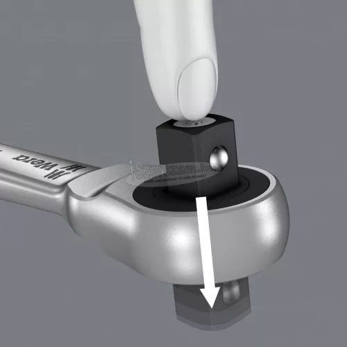 WERA Zyklop Metal 8003 A racsnis hajtókar 1/4" 141mm 05004003001