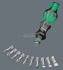 WERA Kraftform Kompakt 10 Bit készlet Egyeneshornyú, Phillips, Pozidriv, TORX
