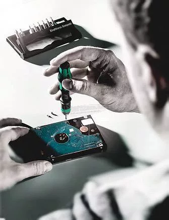 WERA Kraftform Kompakt 10 Bit készlet Egyeneshornyú, Phillips, Pozidriv, TORX