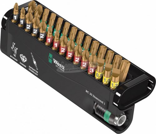 WERA Bit-Check 30 Diamond 1, Bit készlet, 30 részes 05057431001
