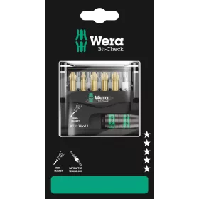 WERA Bit-Check 12 Wood 1 SB, Bit készlet, 12 db 05136390001