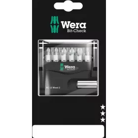   WERA Bit-Check 12 Wood 2 SB, Bit készlet, 12 részes 05136391001