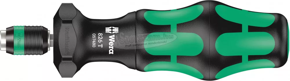 05057480001 Wera Mango de Destornillador Turbo 826 T Kraftform para Portapuntas con Mandril de