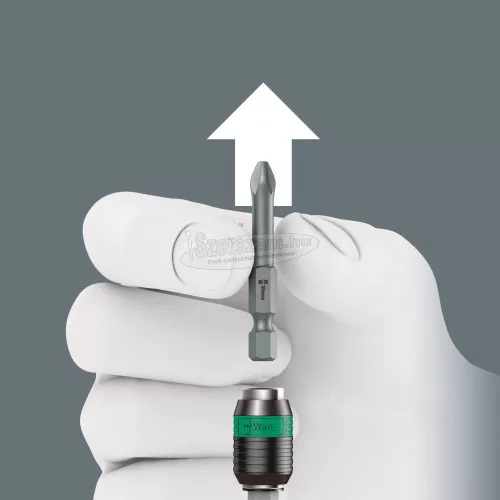 WERA 826 T Kraftform Turbo bittartó csavarhúzó fogantyú Rapidaptor gyorstokmány, 1/4"x146mm 05057480001