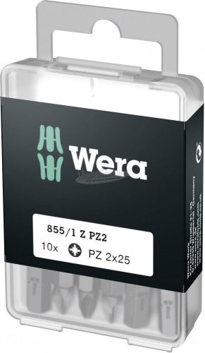 WERA 855/1 Z DIY bit, PZ2x25mm, 10 részes 05072404001