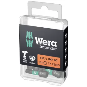   WERA 867/1 IMP DC TORX DIY Impaktor bit, TX, 25mm több méretben