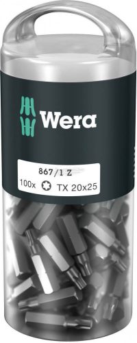 WERA 867/1 TORX DIY 100, TX, 25mm, 100 részes több méretben