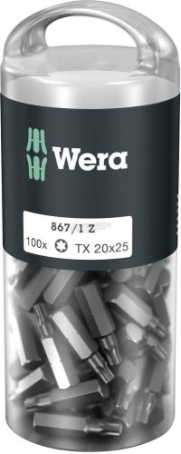 WERA 867/1 TORX DIY 100, TX20x25mm, 100 részes 05072448001