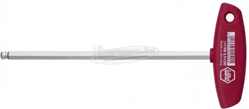 WIHA T-markolatú imbuszkulcs hatlapú gömbfejű fényes nikkelezésű több méretben