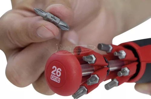 WIHA Csavarhúzó LiftUp 26one bittárral vegyes 13 kétoldalú bittel 1/4" 43895