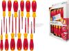 WIHA SoftFinish electric slimFix VDE 1000V szigetelt csavarhúzó készlet SL+PH+PZ+SL/PZ+T 12 részes Cr-V 41003