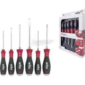   WIHA SoftFinish lapos+Phillips üthető csavarhúzó készlet SL+PH 6 részes Cr-V-Mo 21250