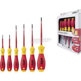   WIHA SoftFinish electric slimFix VDE 1000V szigetelt csavarhúzó készlet TORX T8-T25, 6 részes Cr-V-Mo 36558