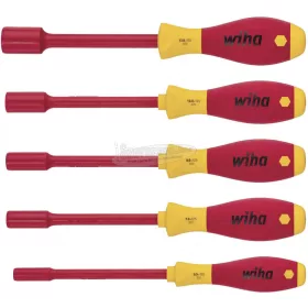   WIHA szigetelt hatlapú nyeles dugókulcs készlet 5,5-13mm, 5 részes SoftFinish VDE 1000V 29466