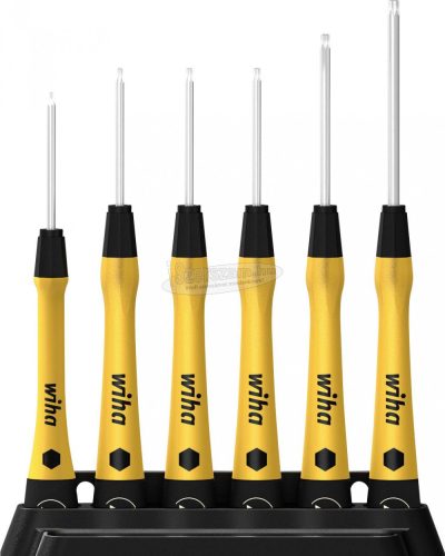 WIHA PicoFinish ESD finomcsavarhúzó-készlet T5-T15 TORX 7 részes 43708