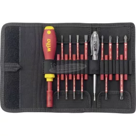   WIHA szigetelt csavarhúzó készlet SL+PH+PZ+SL/PZ+T 16 részes SoftFinish electric slimVario VDE 1000V 36068