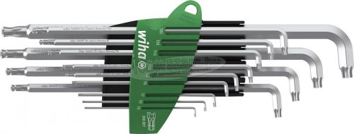 WIHA L-kulcs készlet T5-T45 ProStar tartóban Stubby TORX gömbfejű titánezüst 14 részes 40979