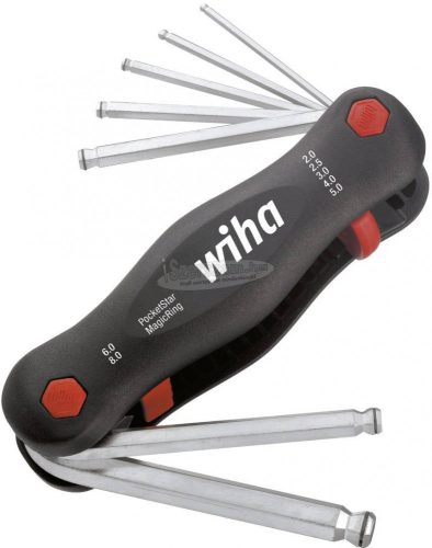 WIHA Multitool PocketStar Hatlapú gömbfejű kulcskészlet 2-8mm MagicRing 7 részes 23033