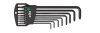 WIHA Imbuszkulcs készlet T9-T40 Classic tartóban TORX gömbfejű 9 részes fekete oxidált 32395
