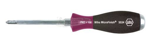 WIHA MicroFinish csavarhúzó Phillips teljes hosszúságú hatlapú pengével PH1x80mm 29149
