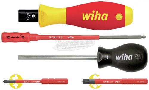 WIHA TorqueVario-S electric nyomaték-csavarozó készlet 0,8-5,0Nm PlusMinus/Pozidriv állítható nyomatékhatárolás 5 részes szigetelt VDE 1000V 38074