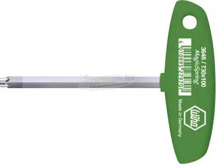 WIHA T-markolatú imbuszkulcs TORX MagicSpring matt krómozású T20 100mm 27967