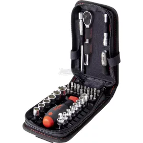   WIHA Dugókulcs- és bitkészlet 1/4" 40 részes, övcsipeszes funkcionális táskával 44684