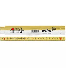   WIHA LongLife Plus szegmenses mérőléc 2m metrikus, 10 tagos 15mm 27059